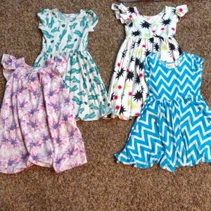 Lot of 4 Dot Dot Smile dresses size 3/4